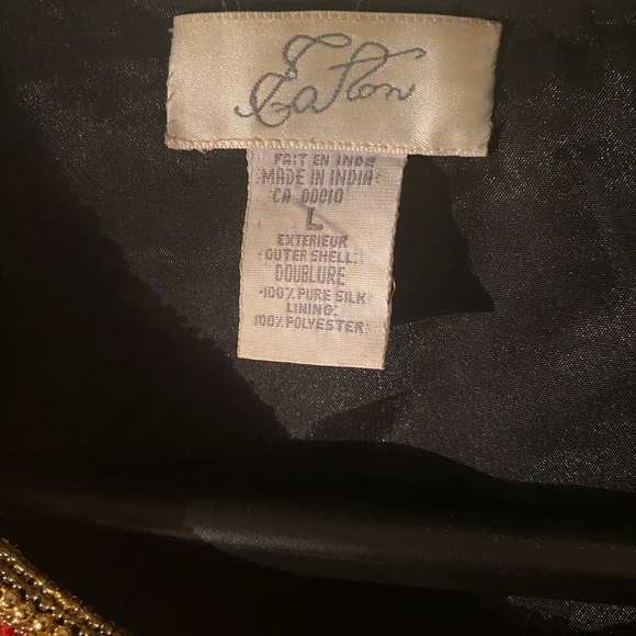 Vintage Sequin and silk crop jacket. - Picture 3 of 5